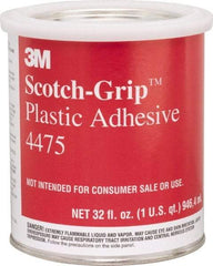 3M - 32 Fluid Ounce Container, Clear, Can Synthetic Resin Construction Adhesive - Series 4475 - Exact Tool & Supply