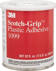 3M - 32 Fluid Ounce Container, Tan, Can Synthetic Rubber Construction Adhesive - Series 1099 - Exact Tool & Supply