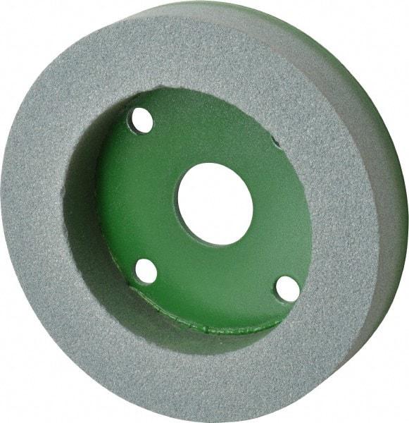Camel Grinding Wheels - 6" Diam, 1" Hole Size, 1" Overall Thickness, 100 Grit, Type 50 Tool & Cutter Grinding Wheel - Fine Grade, Silicon Carbide, I Hardness, Vitrified Bond, 3,450 RPM - Exact Tool & Supply