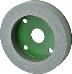 Camel Grinding Wheels - 6" Diam, 1" Hole Size, 1" Overall Thickness, 100 Grit, Type 50 Tool & Cutter Grinding Wheel - Fine Grade, Silicon Carbide, I Hardness, Vitrified Bond, 3,450 RPM - Exact Tool & Supply