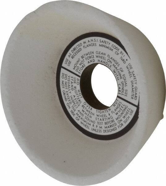 Grier Abrasives - 5" Diam, 1-1/4" Hole Size, 1-3/4" Overall Thickness, 46 Grit, Type 11 Tool & Cutter Grinding Wheel - Medium Grade, Aluminum Oxide, G Hardness, Vitrified Bond, 4,966 RPM - Exact Tool & Supply