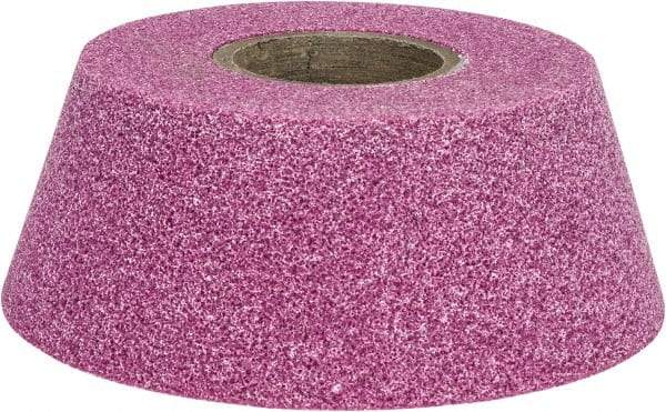 Grier Abrasives - 4" Diam, 1-1/4" Hole Size, 2-3/16" Overall Thickness, 60 Grit, Type 11 Tool & Cutter Grinding Wheel - Medium Grade, Aluminum Oxide, K Hardness, Vitrified Bond, 6,207 RPM - Exact Tool & Supply