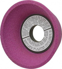 Grier Abrasives - 5" Diam, 1-1/4" Hole Size, 2-3/16" Overall Thickness, 60 Grit, Type 11 Tool & Cutter Grinding Wheel - Medium Grade, Aluminum Oxide, J Hardness, Vitrified Bond, 4,966 RPM - Exact Tool & Supply