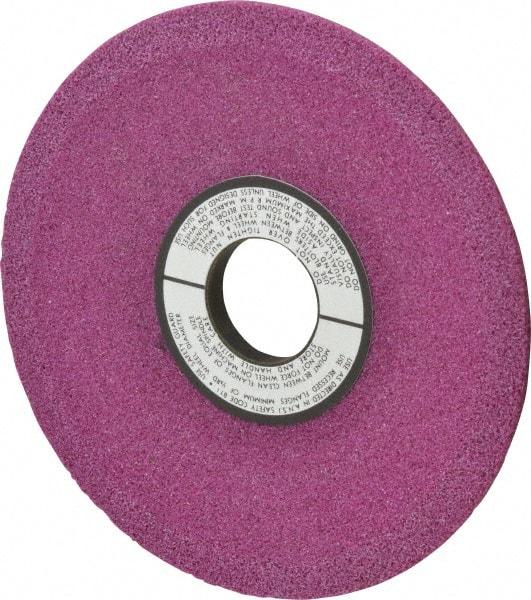 Grier Abrasives - 6" Diam, 1-1/4" Hole Size, 1/2" Overall Thickness, 46 Grit, Type 12 Tool & Cutter Grinding Wheel - Coarse Grade, Aluminum Oxide, J Hardness, Vitrified Bond, 4,138 RPM - Exact Tool & Supply