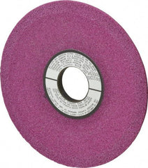 Grier Abrasives - 6" Diam, 1-1/4" Hole Size, 1/2" Overall Thickness, 46 Grit, Type 12 Tool & Cutter Grinding Wheel - Coarse Grade, Aluminum Oxide, J Hardness, Vitrified Bond, 4,138 RPM - Exact Tool & Supply