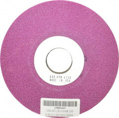 Grier Abrasives - 6" Diam, 1-1/4" Hole Size, 1/2" Overall Thickness, 60 Grit, Type 12 Tool & Cutter Grinding Wheel - Medium Grade, Aluminum Oxide, K Hardness, Vitrified Bond, 4,138 RPM - Exact Tool & Supply