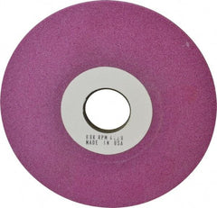 Grier Abrasives - 6" Diam, 1-1/4" Hole Size, 1/2" Overall Thickness, 80 Grit, Type 12 Tool & Cutter Grinding Wheel - Medium Grade, Aluminum Oxide, K Hardness, Vitrified Bond, 4,138 RPM - Exact Tool & Supply