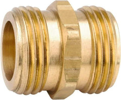ANDERSON METALS - 3/4 MGHT & 1/2 GHT Garden Hose Male Union with FIP Tap - Lead Free Brass, Male Hose to Male Hose Connector - Exact Tool & Supply