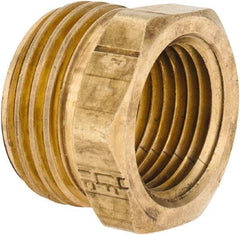 ANDERSON METALS - 3/4 MGHT & 1/2 FPT Garden Hose Male x FIP - Lead Free Brass, Male Hose to Female Pipe Connector - Exact Tool & Supply