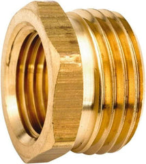 ANDERSON METALS - 3/4 MGHT & 3/8 NPT Garden Hose Male x FIP - Lead Free Brass, Male Hose to Female Pipe Connector - Exact Tool & Supply