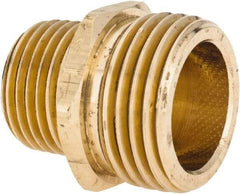 ANDERSON METALS - 3/4 MGHT & 1/2 MPT Garden Hose Male x MIP - Lead Free Brass, Male Hose to Male Pipe Connector - Exact Tool & Supply
