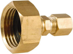 ANDERSON METALS - 3/4 FGHT & 1/4 Garden Hose Female x Comp - Lead Free Brass, Female Hose to Comp OD Connector - Exact Tool & Supply