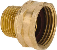ANDERSON METALS - 3/4 FGHT & 1/2 MPT Garden Hose Female x MIP Swivel - Lead Free Brass, Female Hose to Male Pipe Swivel Connector - Exact Tool & Supply