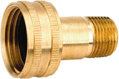 ANDERSON METALS - 3/4 FGHT & 1/4 MPT Garden Hose Female x MIP Swivel - Lead Free Brass, Female Hose to Male Pipe Swivel Connector - Exact Tool & Supply