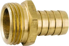 ANDERSON METALS - 3/4 GHT Garden Hose Barb x Male - Lead Free Brass, Male Hose to Barb Connector - Exact Tool & Supply