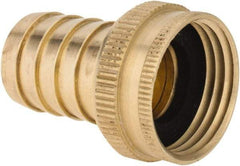 ANDERSON METALS - 3/4 GHT Garden Hose Barb x Female Swivel - Lead Free Brass, Female Hose to Barb Connector - Exact Tool & Supply