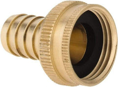 ANDERSON METALS - 3/4 GHT Garden Hose Barb x Female Swivel - Lead Free Brass, Female Hose to Barb Connector - Exact Tool & Supply