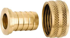 ANDERSON METALS - 3/4 GHT Garden Hose Barb x Female Swivel - Lead Free Brass, Female Hose to Barb Connector - Exact Tool & Supply