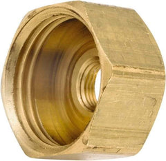 ANDERSON METALS - 3/4 FGHT & 1/8 FPT Garden Hose Female x FIP - Lead Free Brass, Female Hose to Female Pipe Connector - Exact Tool & Supply