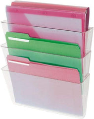 UNIVERSAL - 8-1/2 x 11", Letter Size, Clear, Expanding Hanging File Holder - Exact Tool & Supply