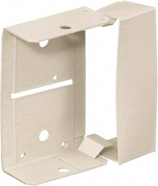 Hubbell Wiring Device-Kellems - 4.6 Inch Long x 1.66 Inch Wide, Raceway Elbow End - Ivory, For Use with HBL4750 Series Raceways - Exact Tool & Supply