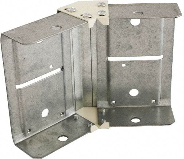 Hubbell Wiring Device-Kellems - 6.04 Inch Long x 4.59 Inch High, Raceway Elbow End - 45°, Ivory, For Use with HBL4750 Series Raceways - Exact Tool & Supply