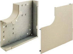 Hubbell Wiring Device-Kellems - 7.23 Inch Long x 1.62 Inch High, Raceway Elbow End - Ivory, For Use with HBL4750 Series Raceways - Exact Tool & Supply