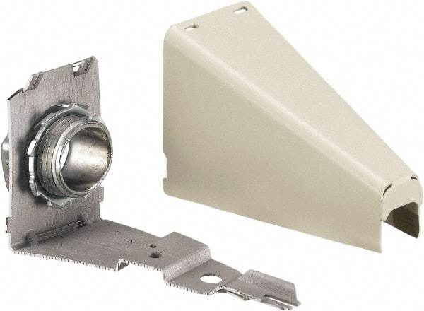 Hubbell Wiring Device-Kellems - 3.89 Inch Long x 1-1/2 Inch Wide x 1.84 Inch High, Raceway Connector Coupling - Ivory, For Use with HBL500 Series Raceways and HBL750 Series Raceways - Exact Tool & Supply