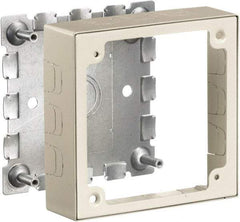 Hubbell Wiring Device-Kellems - 4.64 Inch Long x 1.38 Inch Wide x 4.54 Inch High, Rectangular Raceway Box - Ivory, For Use with HBL500 Series Raceways and HBL750 Series Raceways - Exact Tool & Supply