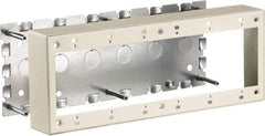 Hubbell Wiring Device-Kellems - 11.89 Inch Long x 1-3/4 Inch Wide x 4.54 Inch High, Rectangular Raceway Box - Ivory, For Use with HBL500 Series Raceways and HBL750 Series Raceways - Exact Tool & Supply