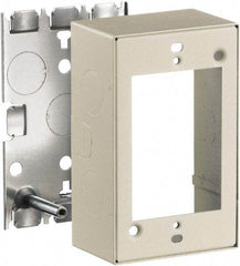 Hubbell Wiring Device-Kellems - 2.82 Inch Long x 1-3/4 Inch Wide x 4.54 Inch High, Rectangular Raceway Box - Ivory, For Use with HBL500 Series Raceways and HBL750 Series Raceways - Exact Tool & Supply