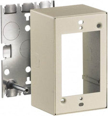 Hubbell Wiring Device-Kellems - 2.82 Inch Long x 2-1/4 Inch Wide x 4.54 Inch High, Rectangular Raceway Box - Ivory, For Use with HBL500 Series Raceways and HBL750 Series Raceways - Exact Tool & Supply