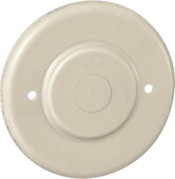 Hubbell Wiring Device-Kellems - 4.19 Inch Wide x 0.38 Inch High, Round Raceway Cover - Ivory, For Use with HBL500 Series Raceways and HBL750 Series Raceways - Exact Tool & Supply
