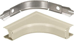 Hubbell Wiring Device-Kellems - 3.33 Inch Long x 0.91 Inch Wide x 3.33 Inch High, Raceway Elbow End - Ivory, For Use with HBL500 Series Raceways and HBL750 Series Raceways - Exact Tool & Supply