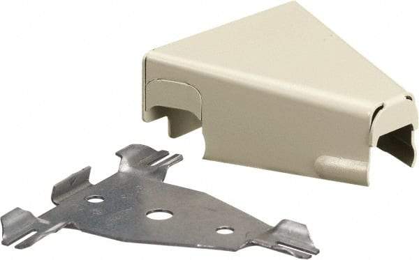 Hubbell Wiring Device-Kellems - 3.06 Inch Long x 1.14 Inch Wide x 3.03 Inch High, Raceway Fitting - Ivory, For Use with HBL500 Series Raceways and HBL750 Series Raceways - Exact Tool & Supply