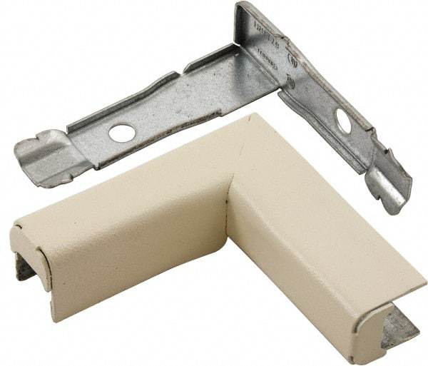 Hubbell Wiring Device-Kellems - 2.98 Inch Long x 0.94 Inch Wide x 3 Inch High, Raceway Elbow End - 90°, Ivory, For Use with HBL500 Series Raceways and HBL750 Series Raceways - Exact Tool & Supply