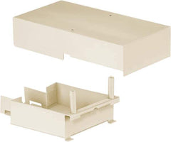 Hubbell Wiring Device-Kellems - 11.31 Inch Long x 4.88 Inch Wide x 3.14 Inch High, Rectangular Raceway Connector Coupling - Ivory, For Use with HBL4750 Series Raceways - Exact Tool & Supply