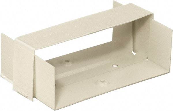 Hubbell Wiring Device-Kellems - 5.02 Inch Long x 2.79 Inch Wide, Rectangular Raceway Fitting - Ivory, For Use with HBL4750 Series Raceways - Exact Tool & Supply