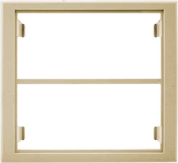 Hubbell Wiring Device-Kellems - 5-1/4 Inch Long x 4.76 Inch High, Rectangular Raceway Bracket - Ivory, For Use with HBL4700 Series Raceways and HBL4750 Series Metal Raceways and HBL6750 Series Metal Raceways - Exact Tool & Supply