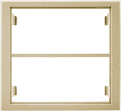 Hubbell Wiring Device-Kellems - 5-1/4 Inch Long x 4.76 Inch High, Rectangular Raceway Bracket - Ivory, For Use with HBL4700 Series Raceways and HBL4750 Series Metal Raceways and HBL6750 Series Metal Raceways - Exact Tool & Supply