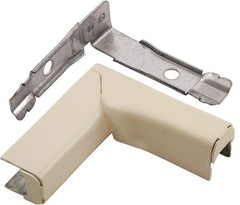 Hubbell Wiring Device-Kellems - 2.98 Inch Long x 0.94 Inch Wide x 3 Inch High, Raceway Elbow End - 90°, Ivory, For Use with HBL500 Series Raceways and HBL750 Series Raceways - Exact Tool & Supply
