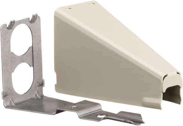 Hubbell Wiring Device-Kellems - 3.89 Inch Long x 1-1/2 Inch Wide x 1.84 Inch High, Raceway Connector Coupling - Ivory, For Use with HBL500 Series Raceways and HBL750 Series Raceways - Exact Tool & Supply