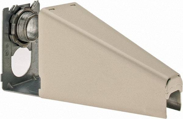 Hubbell Wiring Device-Kellems - 3.89 Inch Long x 1-1/2 Inch Wide x 1.84 Inch High, Raceway Connector Coupling - Ivory, For Use with HBL500 Series Raceways and HBL750 Series Raceways - Exact Tool & Supply