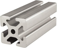 80/20 Inc. - 40mm Wide, Open Shelving Accessory/Component - Aluminum, Clear Anodized Finish, 6 m Long, Use with 15/30/40 Series - Exact Tool & Supply