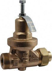 Conbraco - 250 Max psi Direct Pressure Reducing Valve - 3/4" Female NPT Connection, 5.88" High x 4.88" Wide, 25 to 75 psi Reduced Pressure Range - Exact Tool & Supply