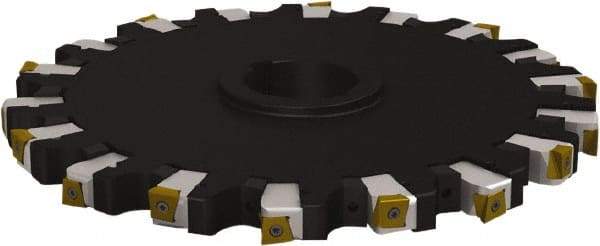 Seco - Arbor Hole Connection, 1.0236" Cutting Width, 4.4606" Depth of Cut, 315mm Cutter Diam, 2.3622" Hole Diam, 9 Tooth Indexable Slotting Cutter - 335.25 Toolholder, L/XNHQ 1407 Insert - Exact Tool & Supply
