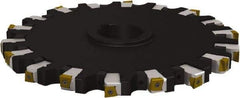 Seco - Arbor Hole Connection, 1.0236" Cutting Width, 4.4606" Depth of Cut, 315mm Cutter Diam, 2.3622" Hole Diam, 9 Tooth Indexable Slotting Cutter - 335.25 Toolholder, L/XNHQ 1407 Insert - Exact Tool & Supply