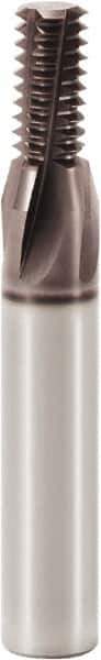 Seco - M12x1.50 Metric Fine, 0.37" Cutting Diam, 5 Flute, Solid Carbide Helical Flute Thread Mill - Internal Thread, 0.705" LOC, 3" OAL, 12mm Shank Diam - Exact Tool & Supply