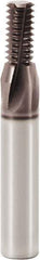 Seco - M16x1.50 Metric Fine, 0.505" Cutting Diam, 5 Flute, Solid Carbide Helical Flute Thread Mill - Internal Thread, 0.941" LOC, 3.701" OAL, 16mm Shank Diam - Exact Tool & Supply