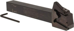 Seco - X4 Jet, External, Left Hand, 0.256" Max Depth of Cut, 0.031 to 0.118" Groove Width, Indexable Grooving Tool Holder - X4GK25..L Insert Compatibility, 3/4" Shank Height, 3/4" Shank Width, 6" OAL, Through Coolant - Exact Tool & Supply
